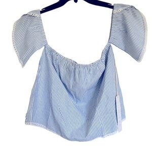 Lumiere Off the Shoulder Striped Top